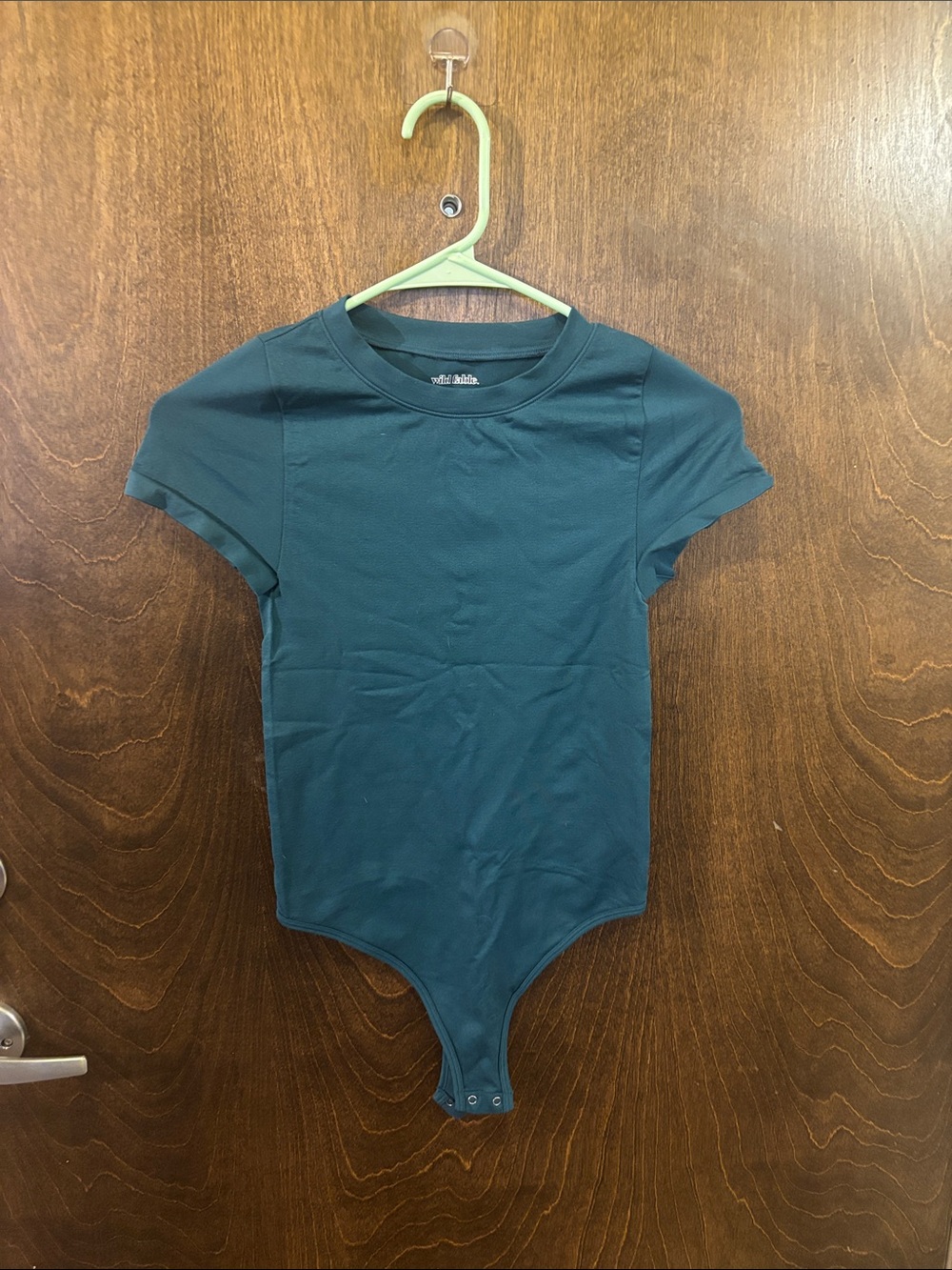 wild fable Teal Short Sleeve Bodysuit